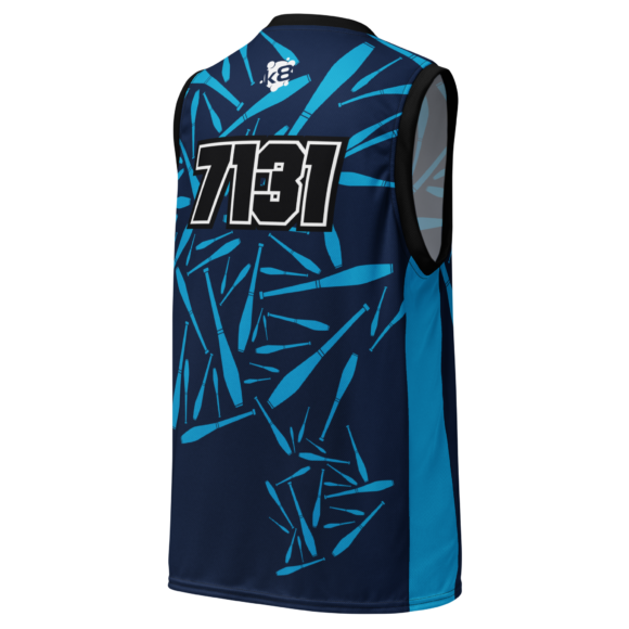 Juggling Recycled unisex jersey - Blue - Image 2